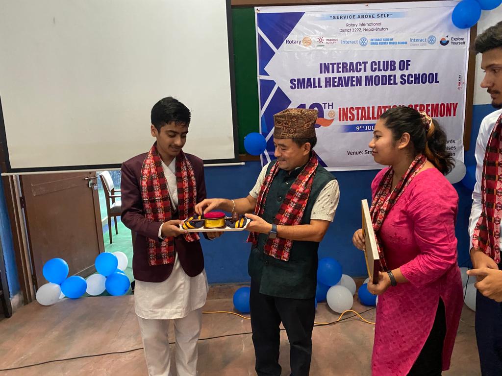 10th Installation ceremony, Interact club of Small Heaven Model School